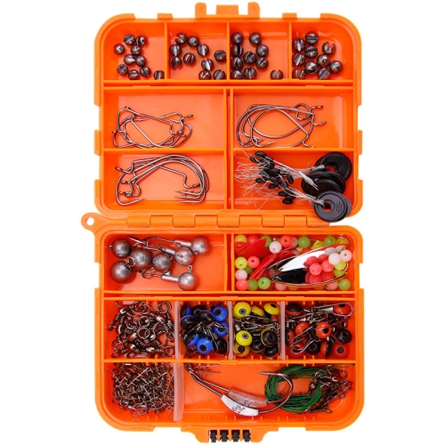 

213 PCS / Set Road Squid Hook Accessories Set(026 Orange Box)