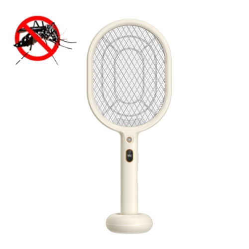 

ZH228 2 in 1 Electric Shock Mosquito Killer Mosquito Swatter, Style: With Small Base(White)