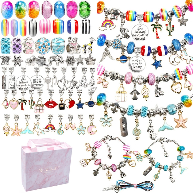 

T-19 127 In 1 Colorful Crystal DIY Luxury Bracelet Set