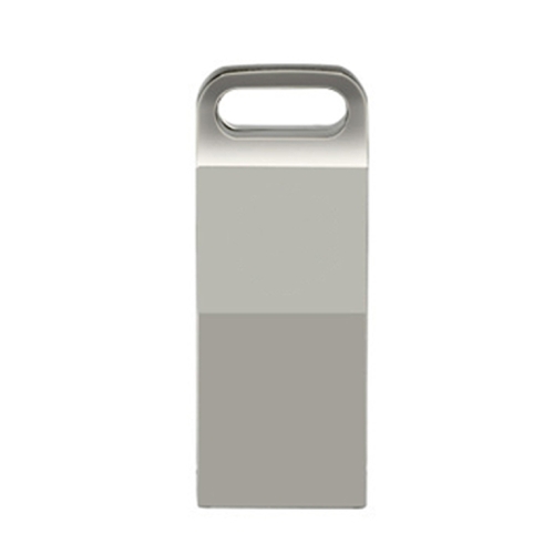 

JHQG1 Step Shape Metal High Speed USB Flash Drives, Capacity: 64GB(Silver Gray)