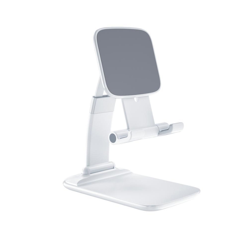 

Mobile Phone Tablet Desktop Stand Gravity Retractable Adjustable Bracket, Color: Plastic White