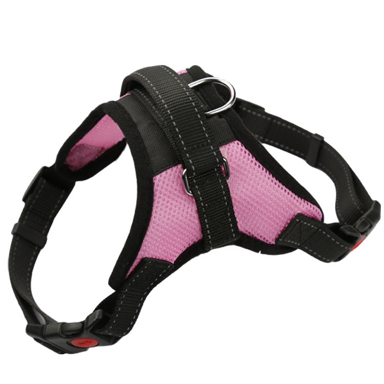 

K9 Dog Adjustable Chest Strap, Size: L(Breathable Pink)