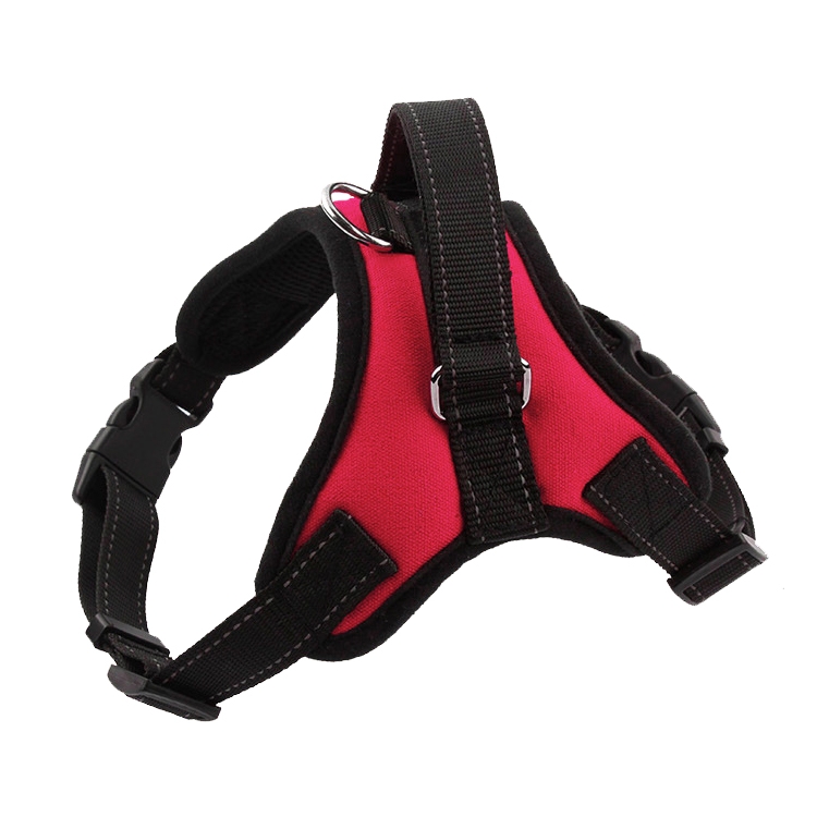 

K9 Dog Adjustable Chest Strap, Size: XL(Rose Red)