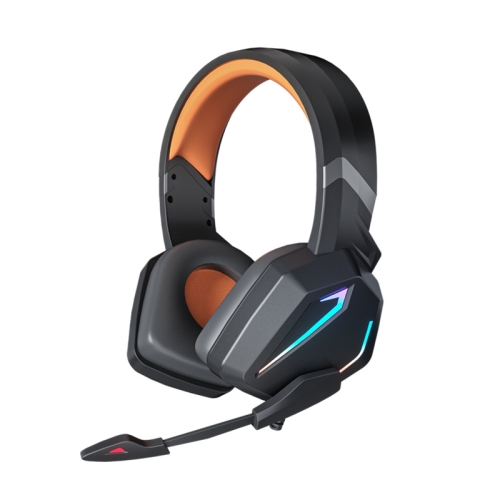 

Soyto SY-G20 RGB Dual Streamer Gaming Computer Headset, Style: Lighting Version (Black Orange)