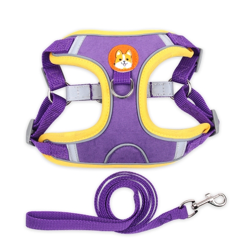 

BL-867 Pet Chest Straps Reflective Dog Traction Rope, Size: L(Purple)