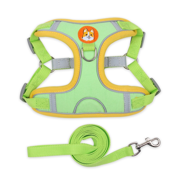 

BL-867 Pet Chest Straps Reflective Dog Traction Rope, Size: L(Green)