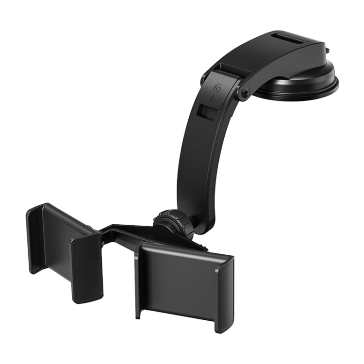 

HLT212 Suction Cup Type Double Chuck Folding Car Phone Holder(Wide Head Double Clamp)