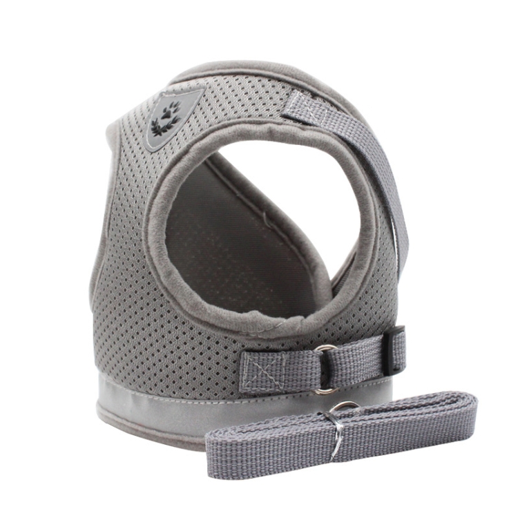 

BL-844 Pet Chest Straps Reflective Breathable Dog Rope, Size: M(Silver Gray)