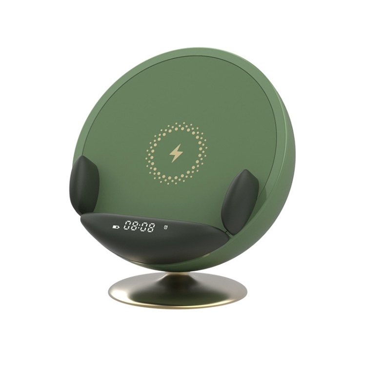 

KAWOO CAN10 Sofa Wireless Charging Bluetooth Speaker Clock(Green)