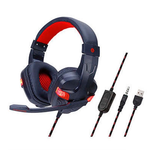 

Soyto SY860MV Game Computer Luminous Headset For PS4 (Black Red)