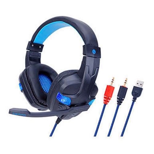 

Soyto SY860MV Game Computer Luminous Headset For PC (Black Blue)