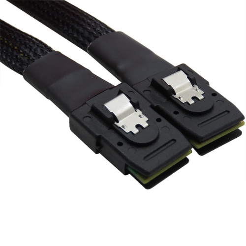 

SAS36P SFF-8087 to SAS36P Cable Motherboard Server Hard Disk Data Cable, Color: Black 0.5m