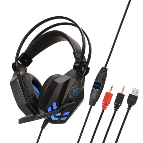 

Soyto SY850MV Luminous Gaming Computer Headset For PC (Black Blue)