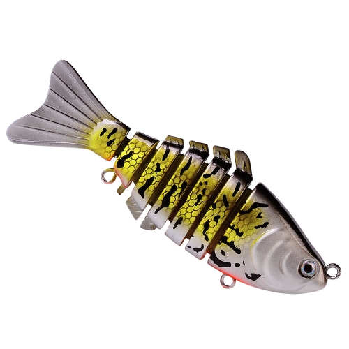 

2 PCS PROBEROS HS069 9.5cm 15g Multi-Segment Fish Road Bait(F)