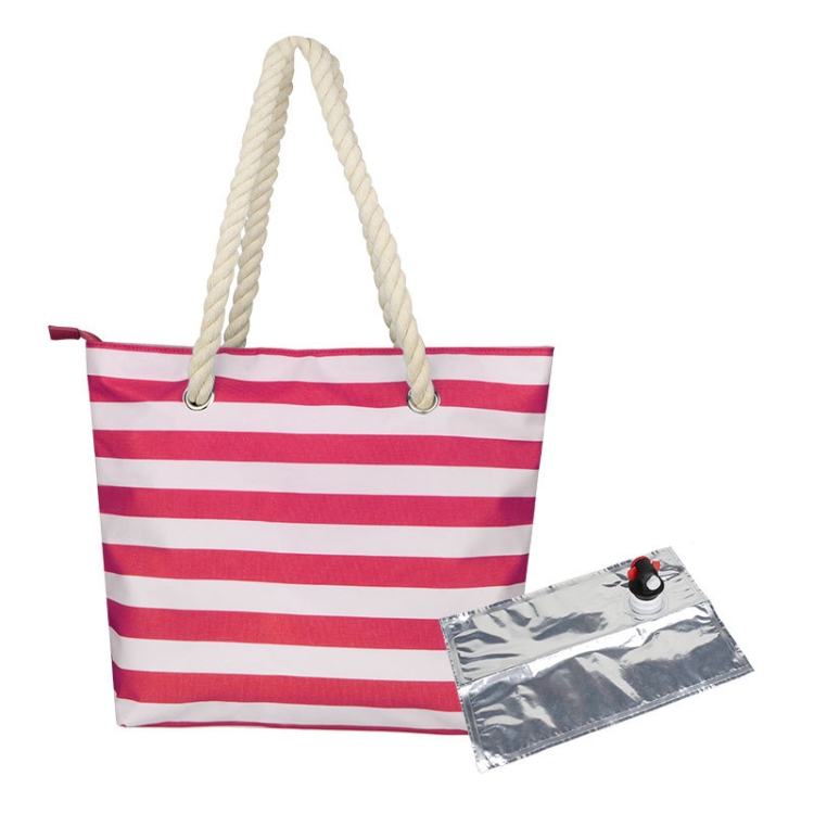 

Beach Picnic Portable Wine Insulation Bag(Red+Liner Bag)