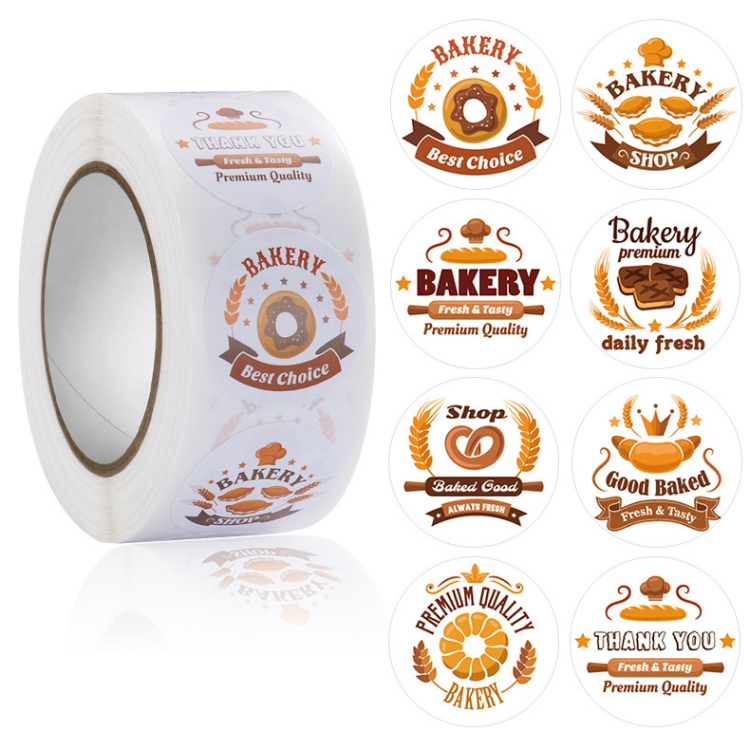 

5 PCS Bakery Cake Shop Cartoon Cute Sticker Decorative Sealing Sticker, Size: 2.5cm / 1 Inch(HA015)