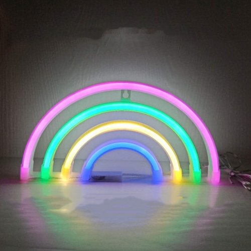 

Neon LED Modeling Lamp Decoration Night Light, Style: Four-color Rainbow