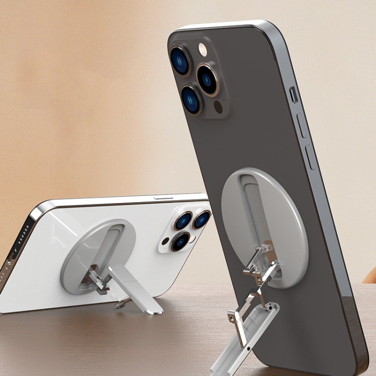 

MagSafe Magnetic Foldable Rotating Mobile Phone Holder(Silver)