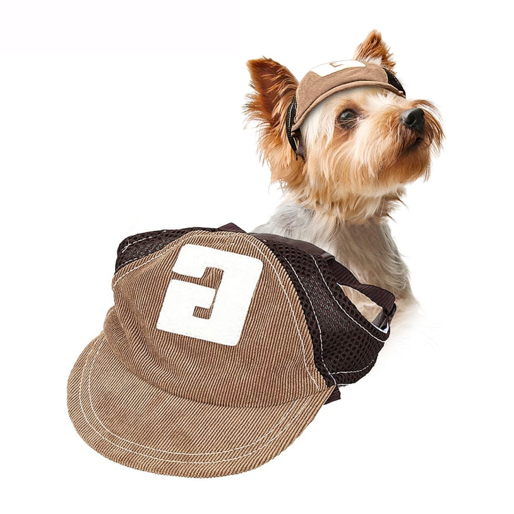 

Pet Hat Sports Sunscreen Dog Hat, Size: S(Coffee)