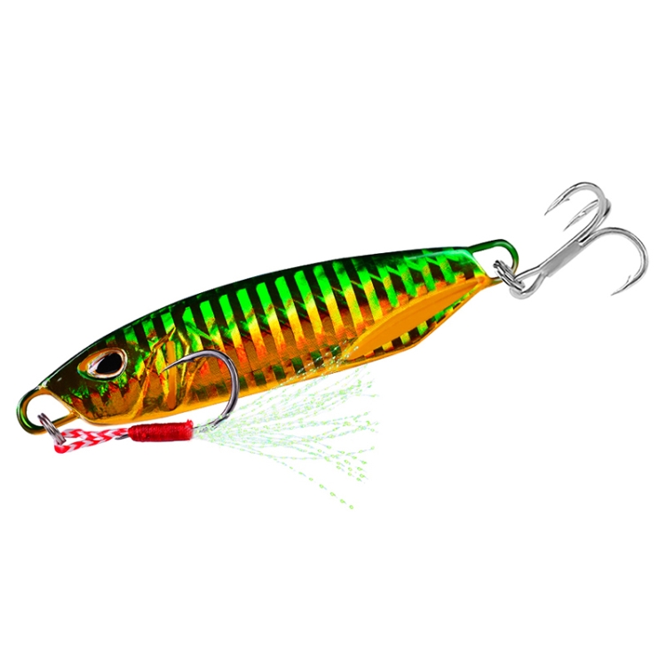 

3 PCS PROBEROS Iron Plate Lead Fish Far-Fluoch Metal Road Bait, Specification: 20G(LF094A Double Hook)