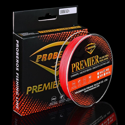 

PROBEROS 8 Edited 100M Majestic Horse Fish Line, Line number: 0.6 / 8LB(Red)