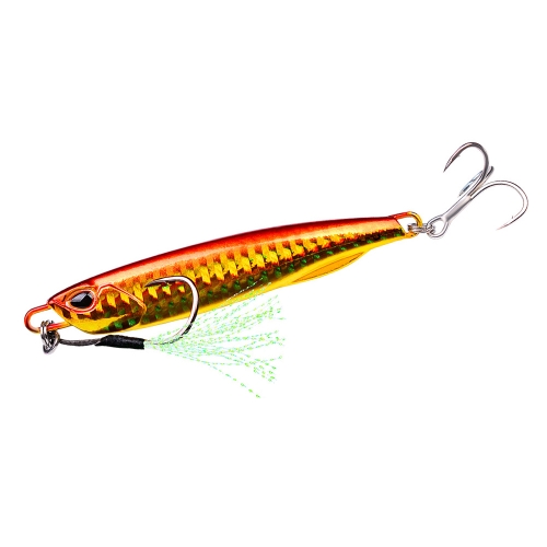 

3 PCS PROBEROS LF103 Simulation Metal Sea Fishing Bait, Specification: 60g(B With Hook)