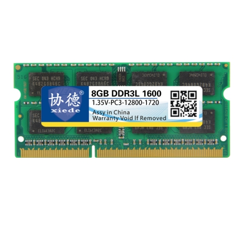 

XIEDE X099 DDR3L 1600 Full Compatibility Notebook RAMs, Memory Capacity: 8GB