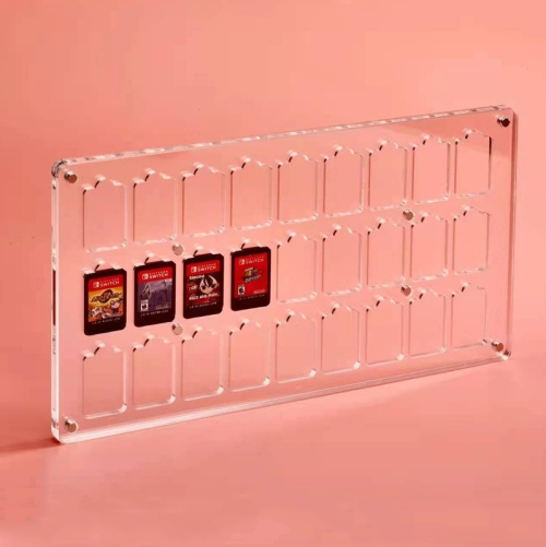 

27 Grid Transparent Crystal Magnetic Game Card Storage Box For Switch