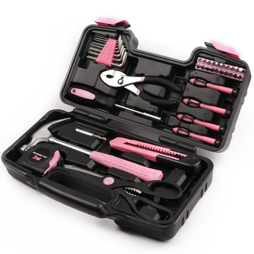 

10127 39 In 1 Lady Tool Set Household Hardware Tools(Pink)