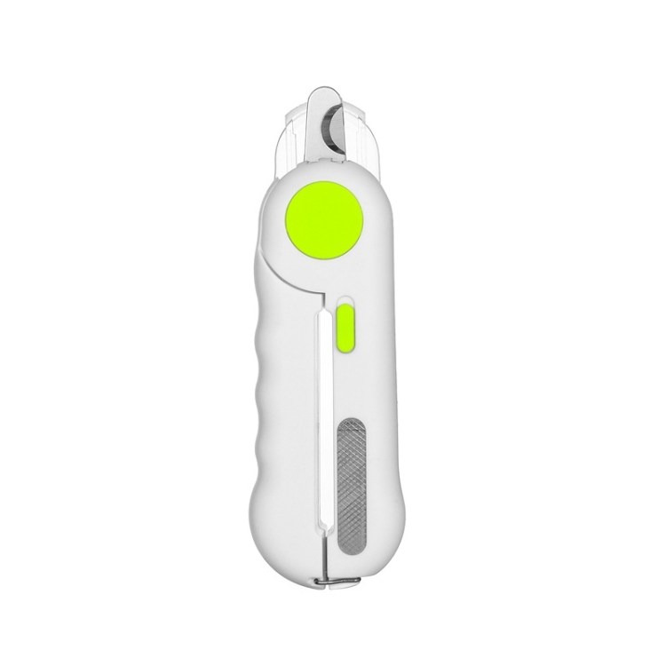 

Pet Nail Clippers Nail Polisher, Style: With Lamp Type (Green)