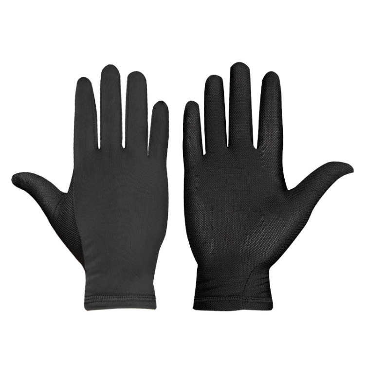 

MG1050 Summer Breathable Sweat-Absorbent Silk Cycling Gloves, Size: One Size(Black)