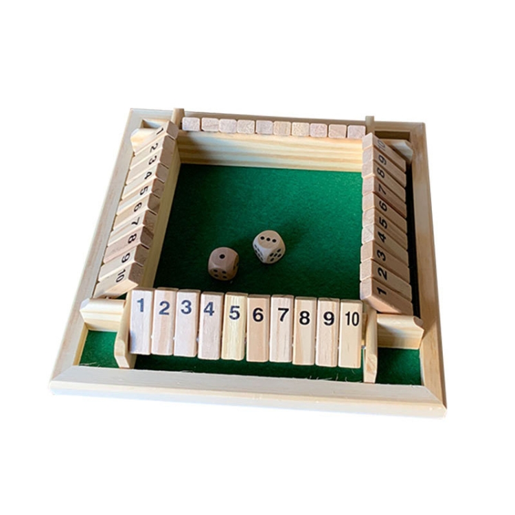 

Parent-Child Four-Sided Flop Board Game, Color: Green Velvet
