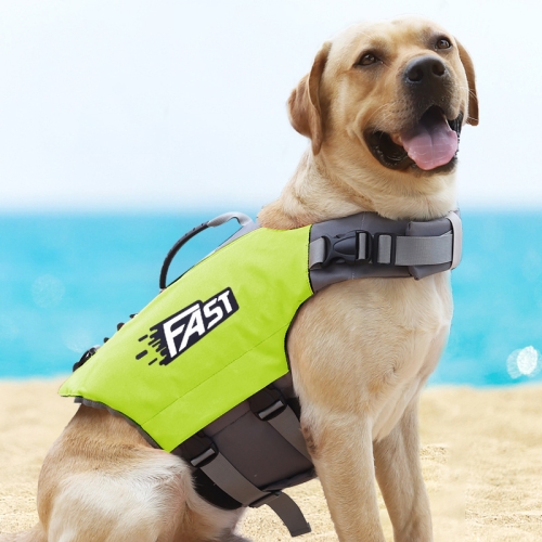 

Reflective Printed Pet Dog Life Jacket Swimsuit, Size: S(Fluorescent Green)