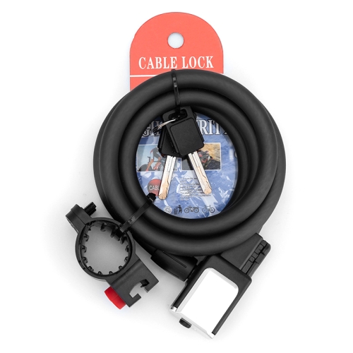 

BG-0518 Mountain Bike Portable Anti-Theft Bold Cable Lock, Length: 1.5m With Lock Frame