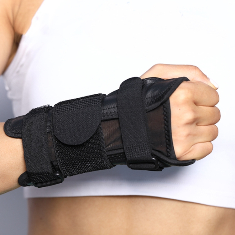 

Fixed Strip Steel Plate Support Wristband(Black )