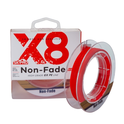 

NON-FADE X8 150m 8 Code PE Pish Line, Line number: No. 1.2(Red)