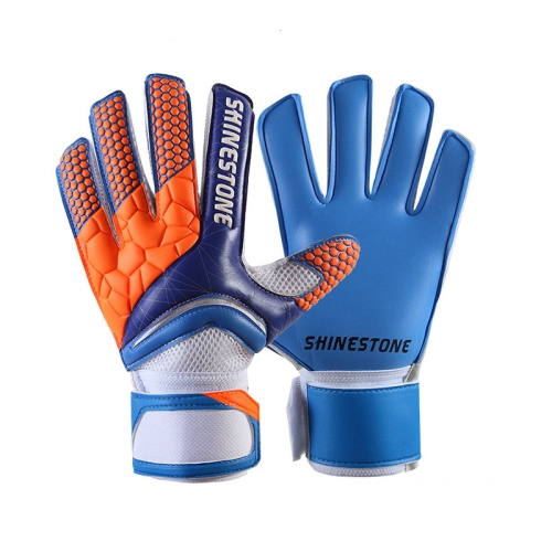 

SHINESTONE ST915 1 Pair Finger Guards Thick Latex Goalkeeper Gloves, Size: 5(Blue)