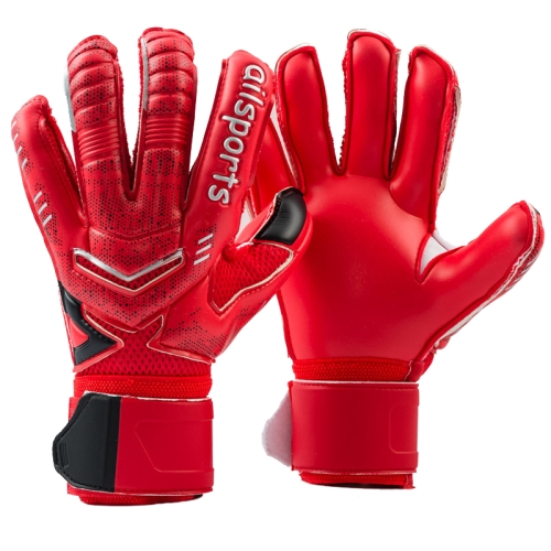 

Ailsports ST5511 1 Pair Goalkeeper Thicken Latex Fingers Protection Gloves, Size: 11(Red)
