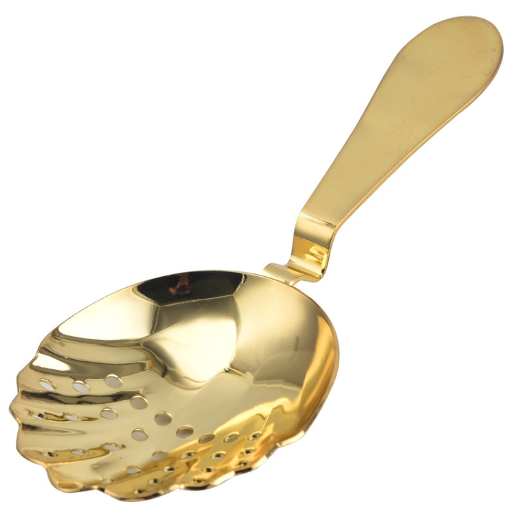 

Seashell Shape Stainless Steel Strainer Cocktail Ice Filter(Gold)