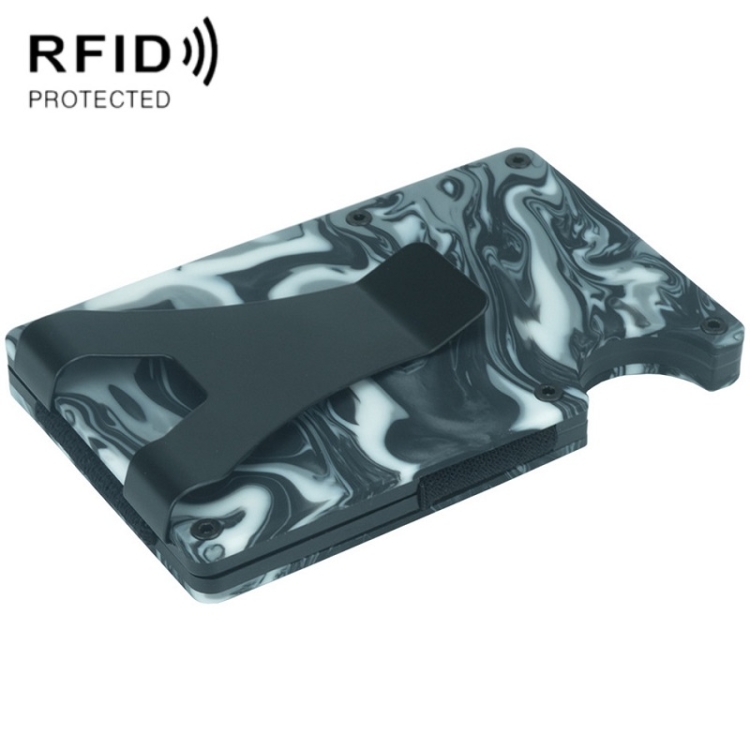 

RFID Anti-Degaussing Resin Ultra-Thin Card Holder(Black)