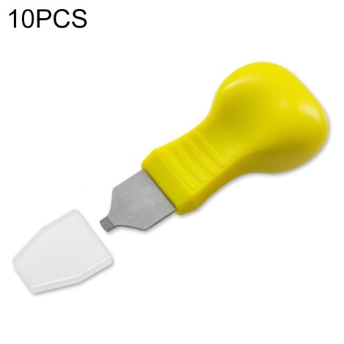 

10 PCS Watch Rear Cover Tapping Knife Watch Opener, Style: Yellow Narrow Mouth