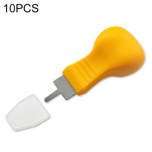 

10 PCS Watch Rear Cover Tapping Knife Watch Opener, Style: Orange Flat-blade Mouth