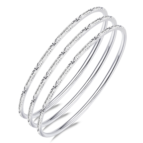 

2 PCS Z111 Ladies Frosted Gypsophila Bracelet, Size: 58mm