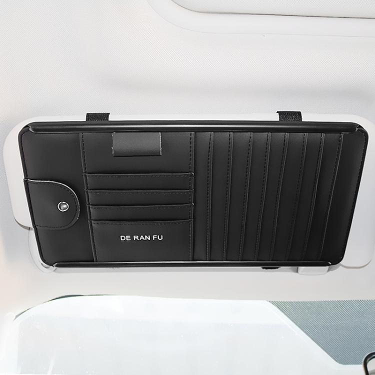 

DERANFU Car Sun Visor Storage Multi-Function CD Clip Glasses Clip(Black)