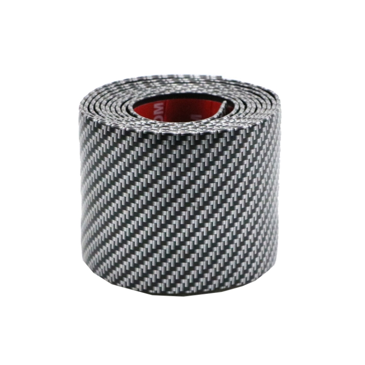 

6m Car Bumper Anti-Collision Strip, Color: Carbon Fiber Black 7cm