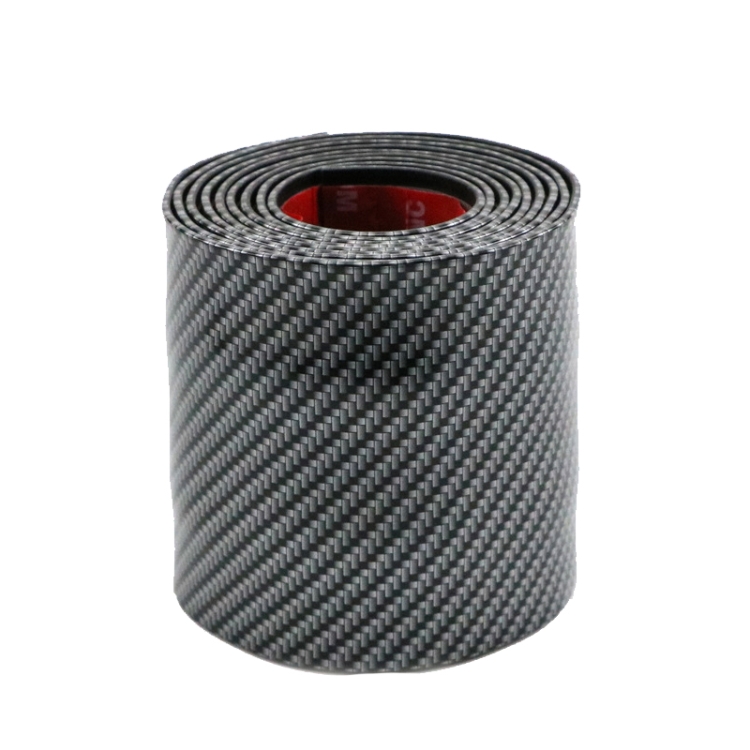 

6m Car Bumper Anti-Collision Strip, Color: Carbon Fiber Black 10cm