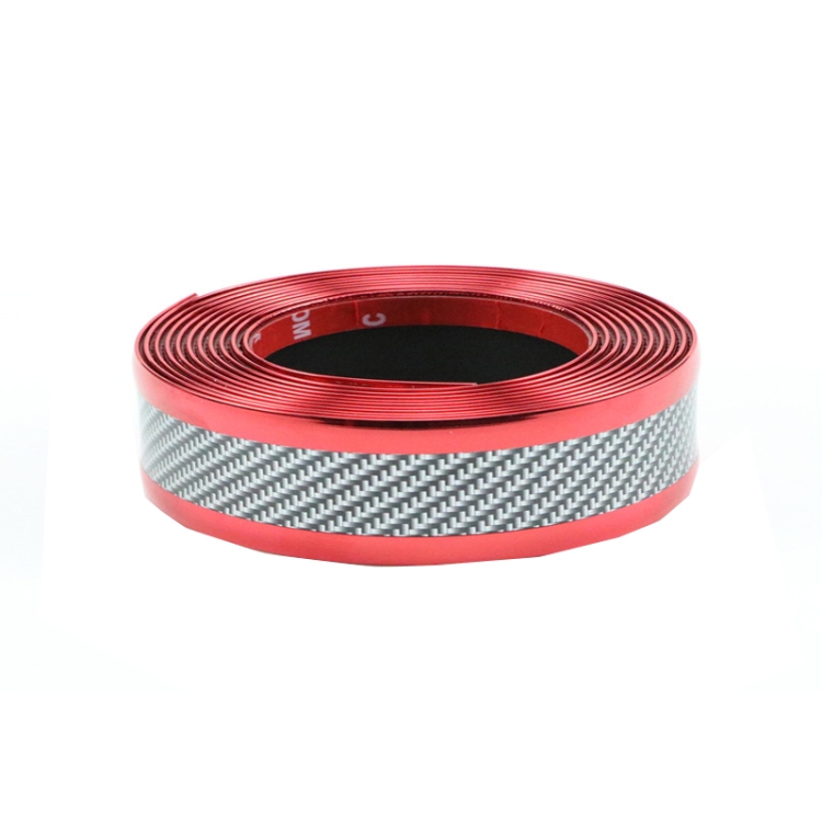 

6m Car Bumper Anti-Collision Strip, Color: Two-color Red 3cm