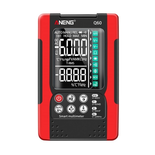 

ANENG Automatic Intelligent High Precision Digital Multimeter, Specification: Q60 Intelligent(Red)