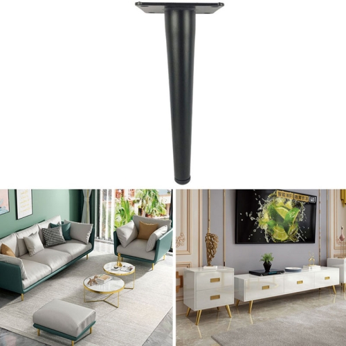 

LH-ZT-0001 Cone Round Tube Furniture Support Legs, Style: Straight Cone Height 30cm(Matte Black)