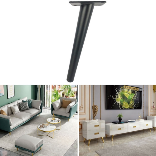 

LH-ZT-0001 Cone Round Tube Furniture Support Legs, Style: Oblique Cone Height 30cm(Matte Black)